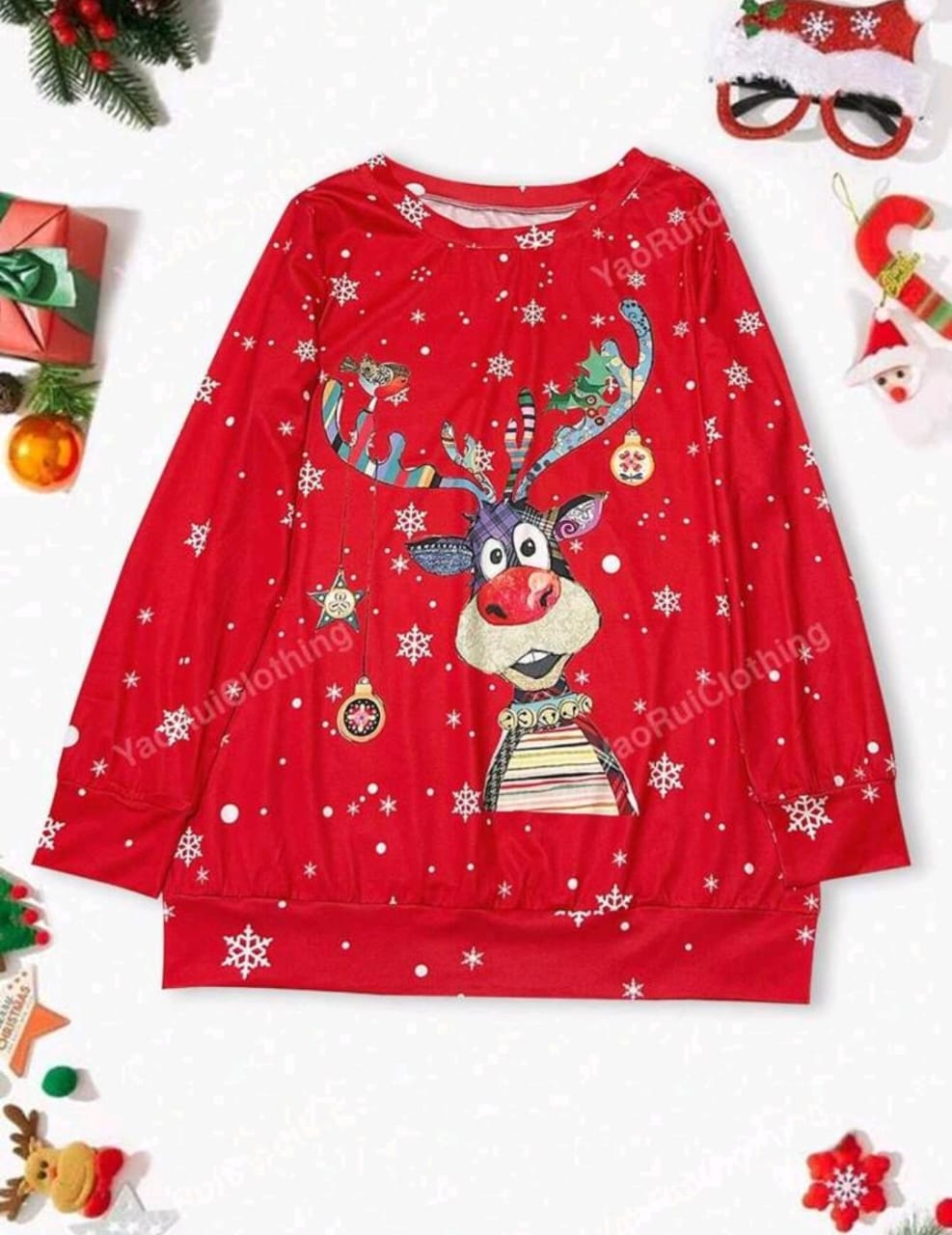 Imagen de SUDADERA CON ESTAMPADO DE NAVIDAD 