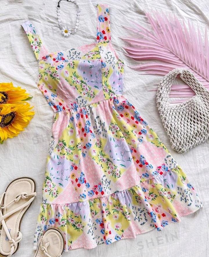 Imagen de VESTIDO SIN MANGAS CON ESTAMPADO FLORAL