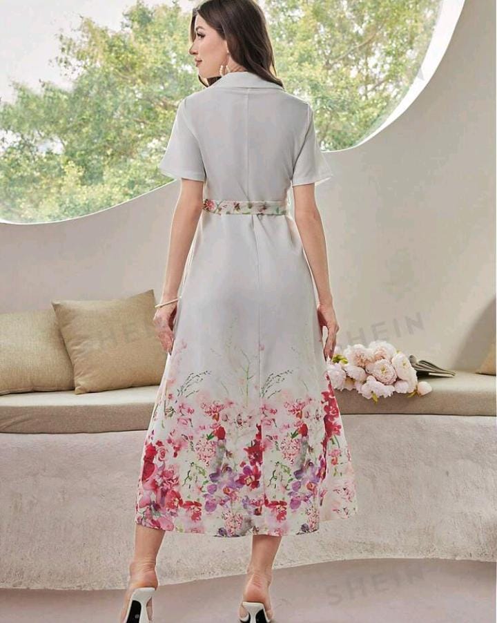 Imagen de  VESTIDO ELEGANTE CON ESTAMPADO FLORAL