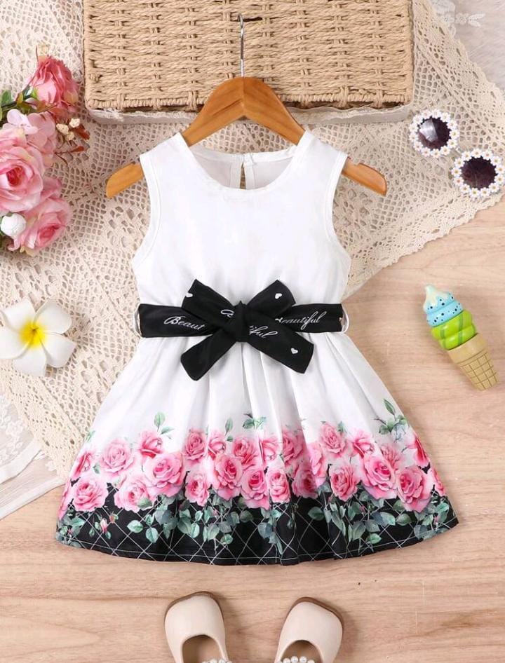 Imagen de VESTIDO SIN MANGAS CON ESTAMPADO DE FLORES 